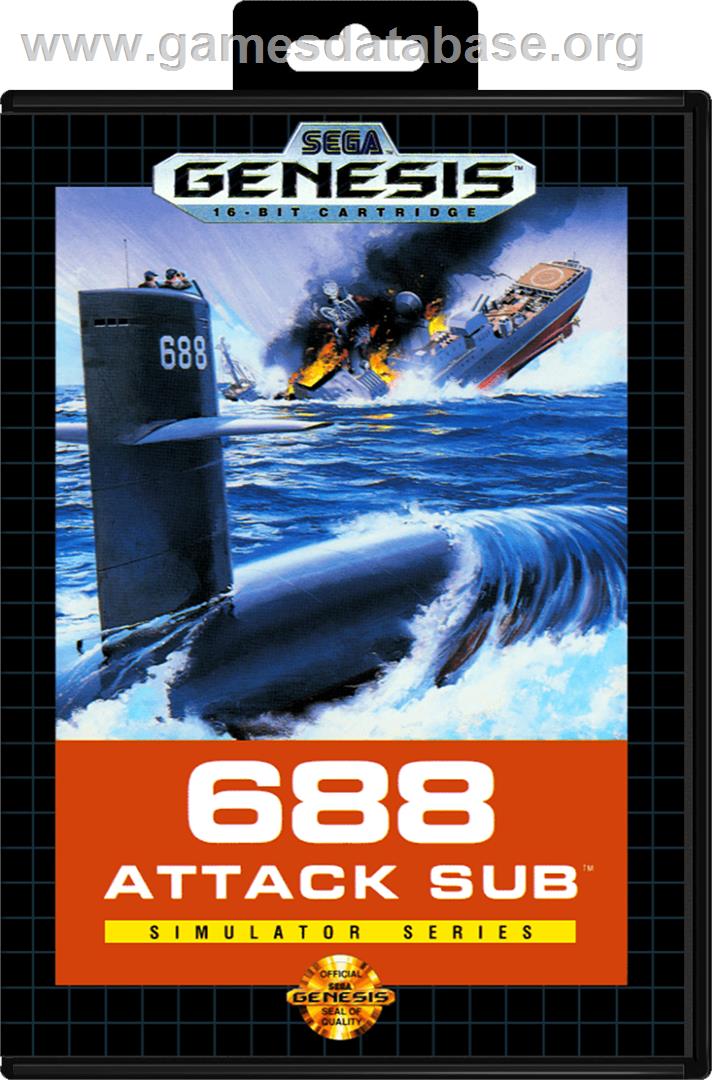 688 Attack Sub - Sega Genesis - Artwork - Box