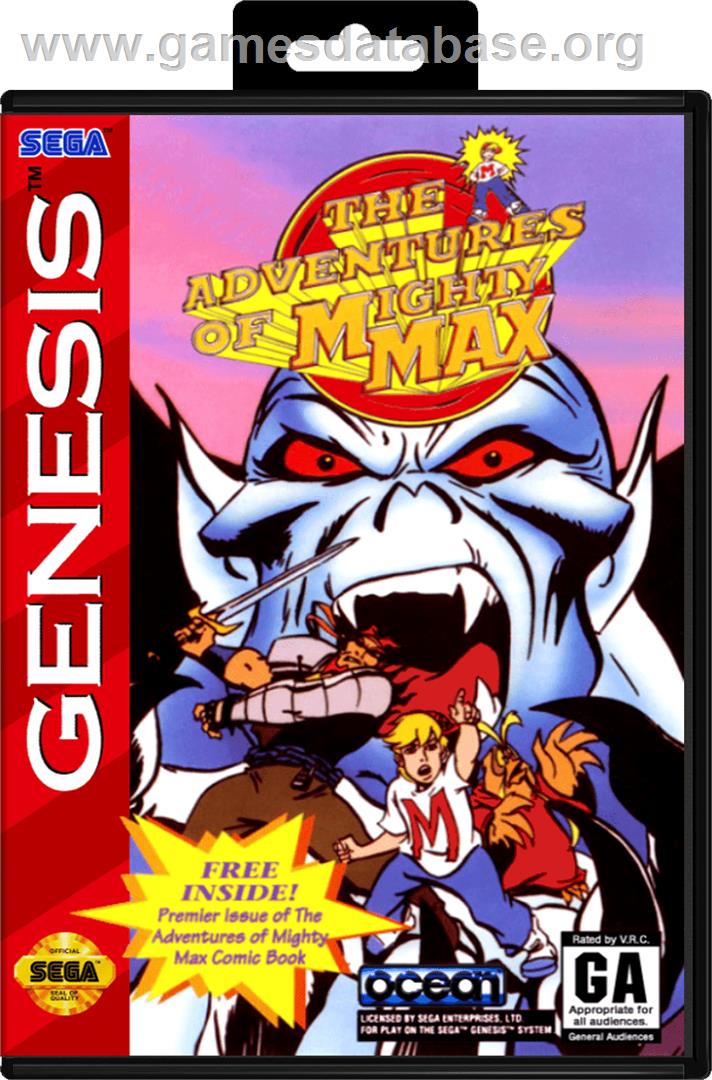 Adventures of Mighty Max, The - Sega Genesis - Artwork - Box