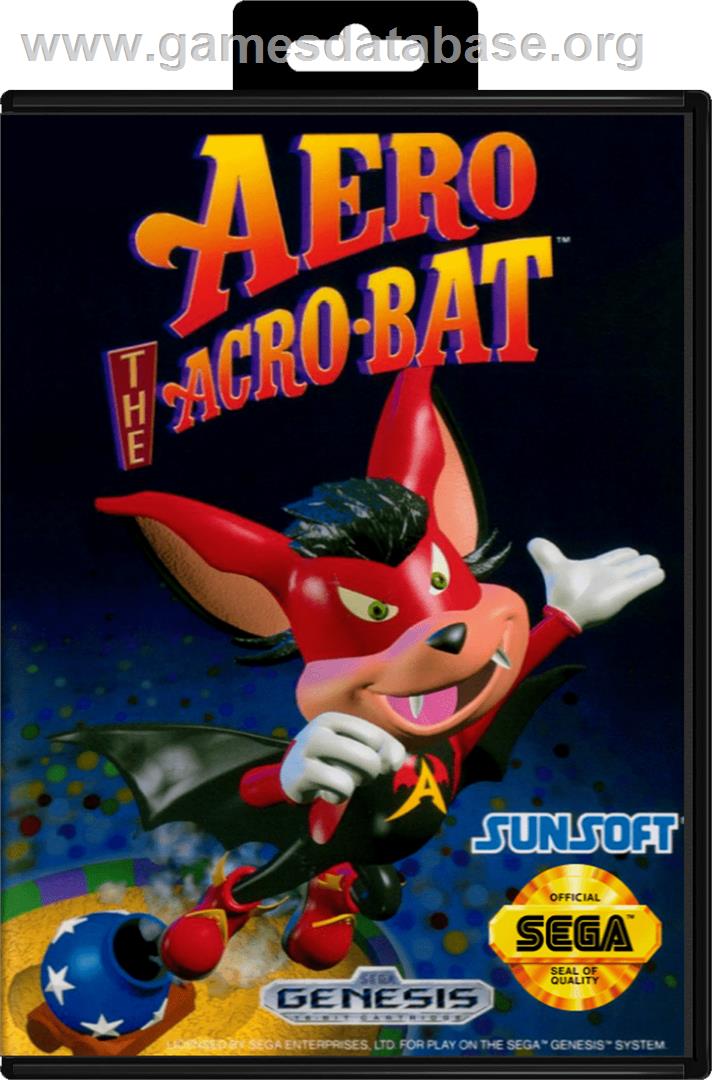 Aero the Acro-Bat - Sega Genesis - Artwork - Box