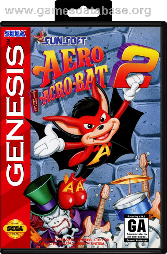 Aero the Acro-Bat 2 - Sega Genesis - Artwork - Box