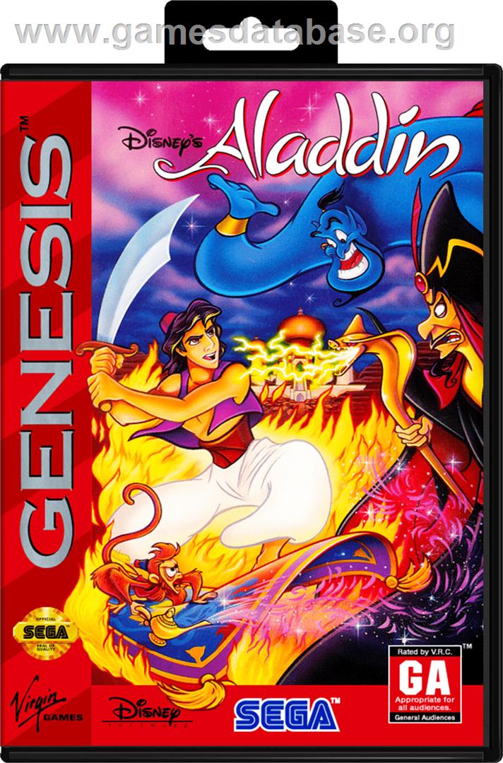 Aladdin - Sega Genesis - Artwork - Box