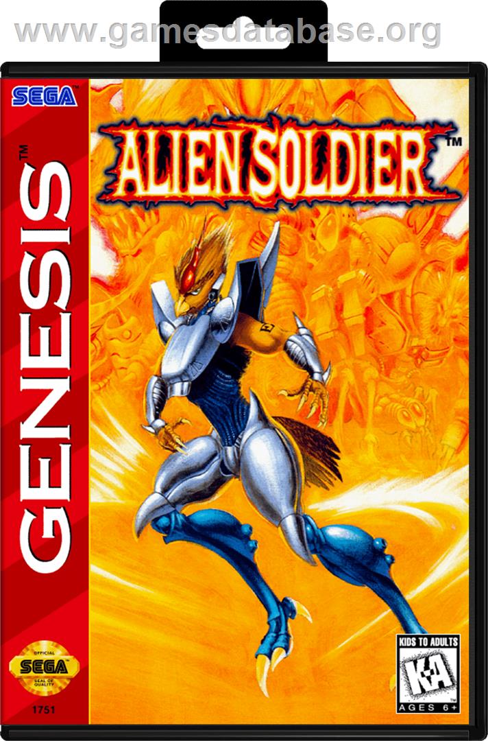 Alien Soldier - Sega Genesis - Artwork - Box
