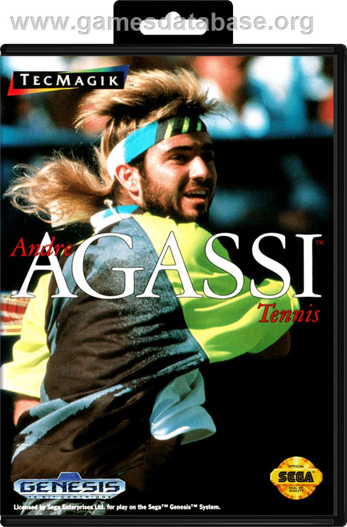 Andre Agassi Tennis - Sega Genesis - Artwork - Box