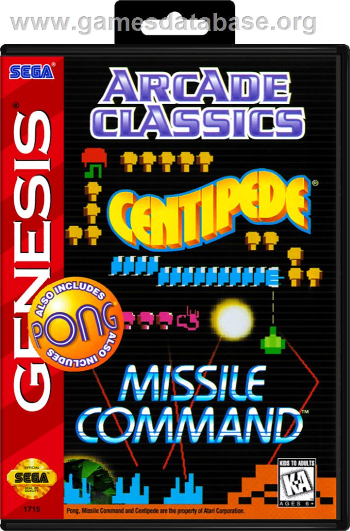 Arcade Classics - Sega Genesis - Artwork - Box