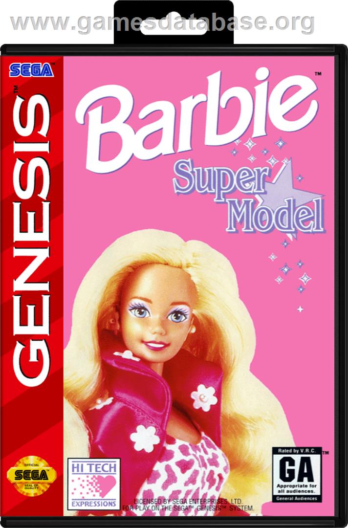 Barbie Super Model - Sega Genesis - Artwork - Box