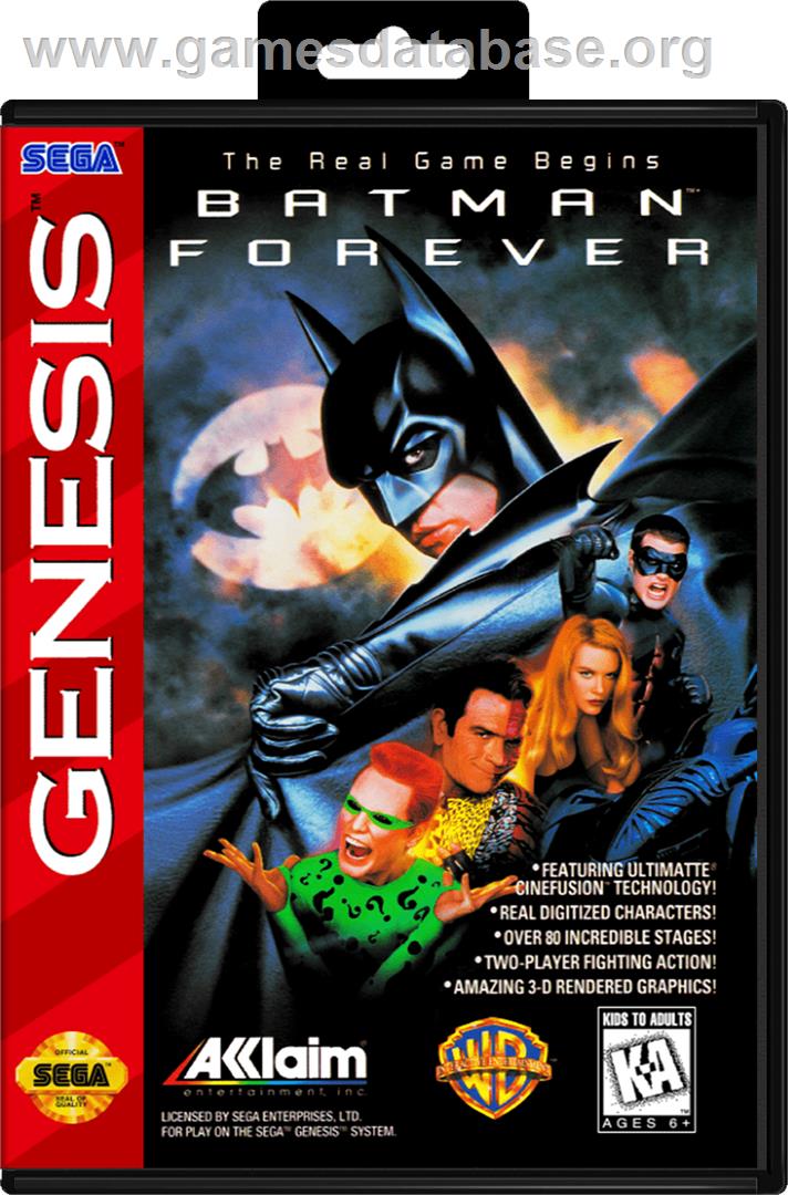 Batman Forever - Sega Genesis - Artwork - Box