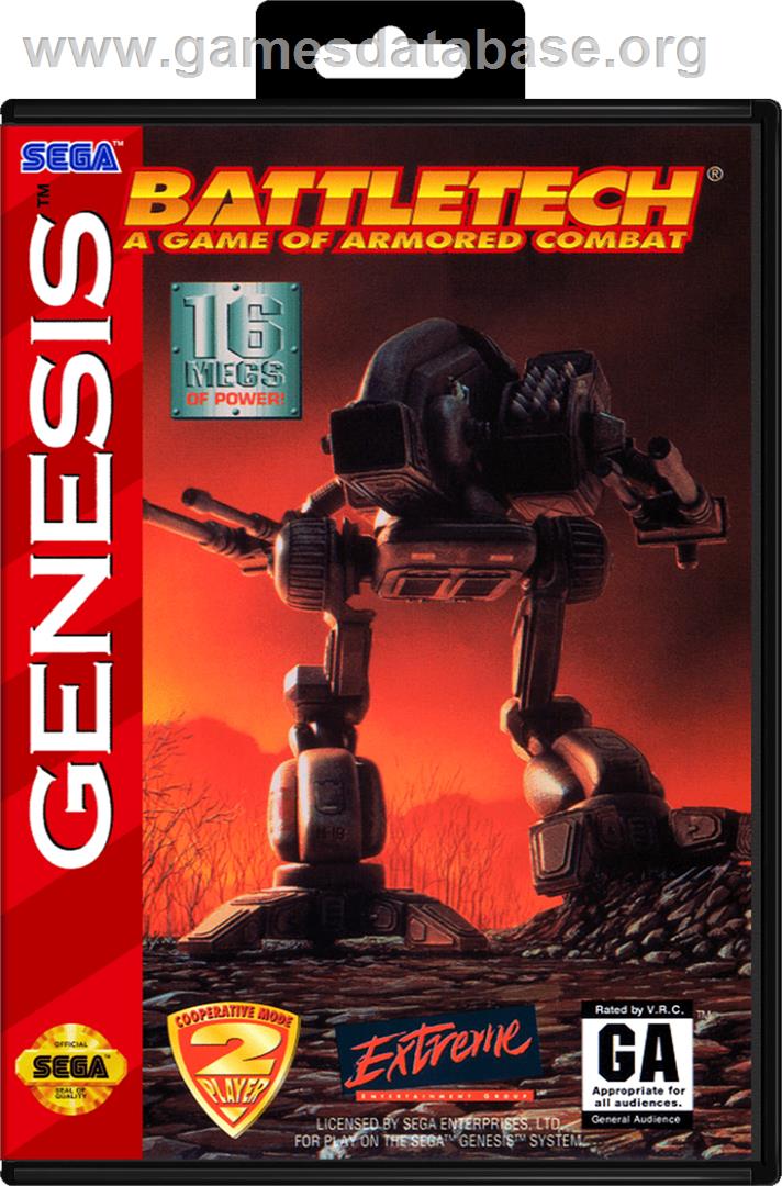 Battletech: A Game of Armored Combat - Sega Genesis - Artwork - Box