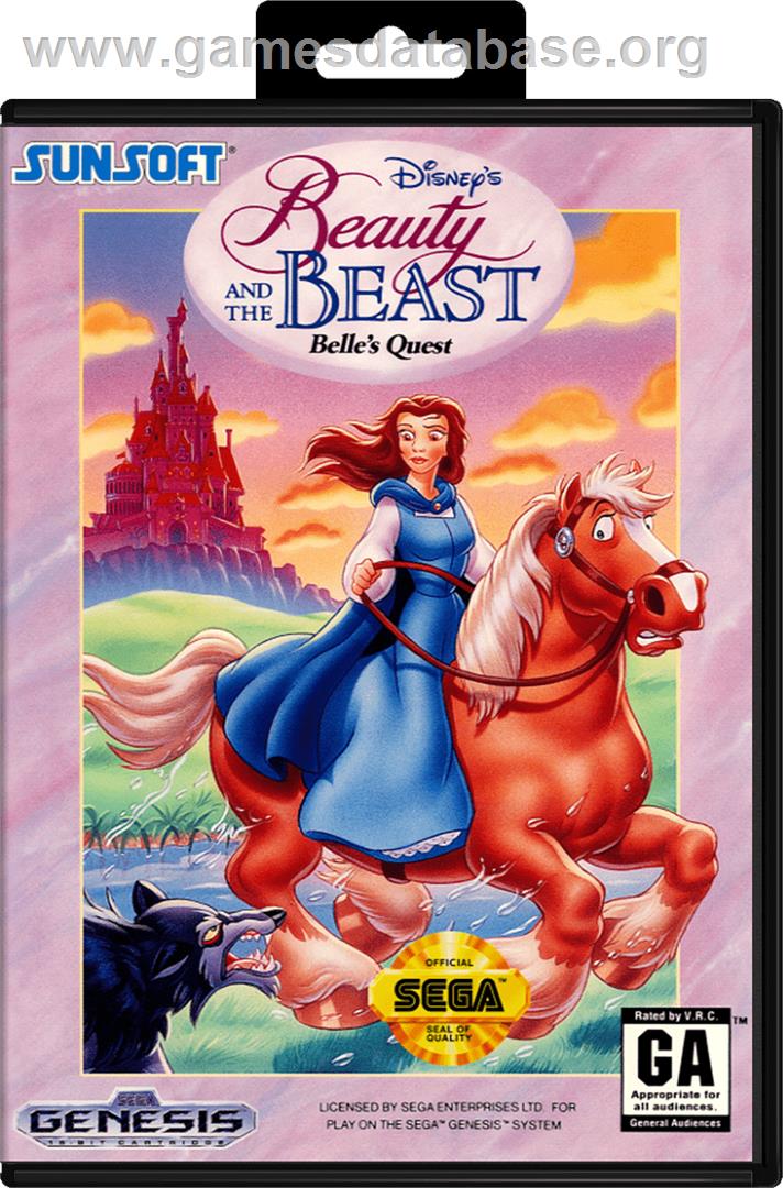 Beauty and the Beast: Belle's Quest - Sega Genesis - Artwork - Box