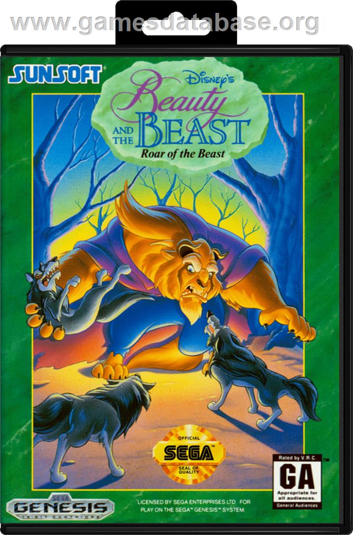 Beauty and the Beast: Roar of the Beast - Sega Genesis - Artwork - Box