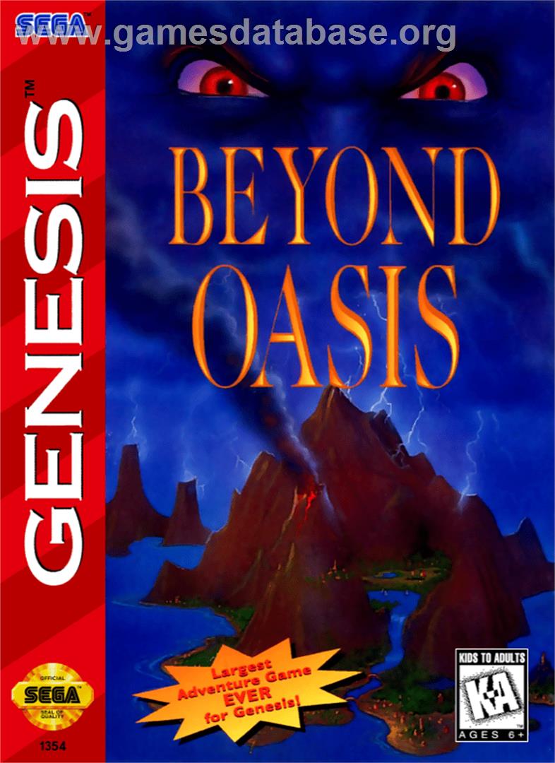 Beyond Oasis - Sega Genesis - Artwork - Box