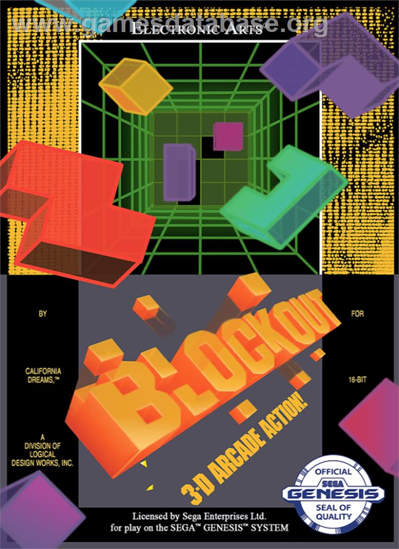 Blockout - Sega Genesis - Artwork - Box