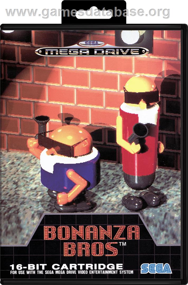 Bonanza Bros. - Sega Genesis - Artwork - Box
