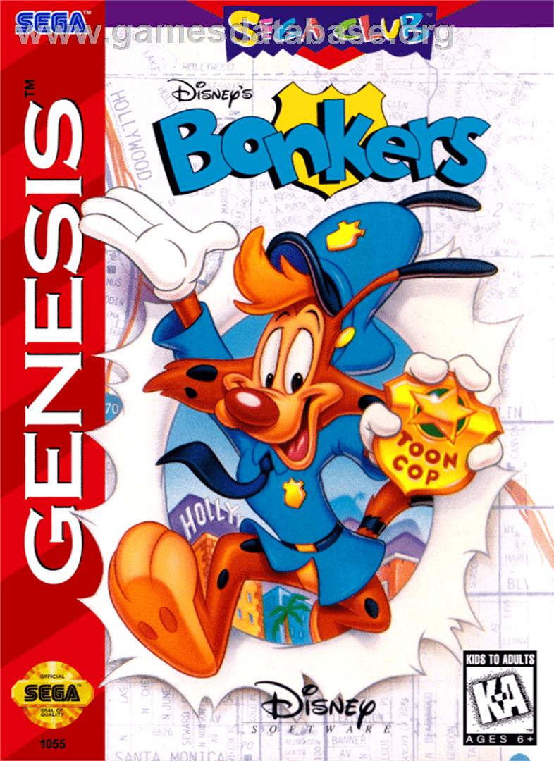 Bonkers - Sega Genesis - Artwork - Box