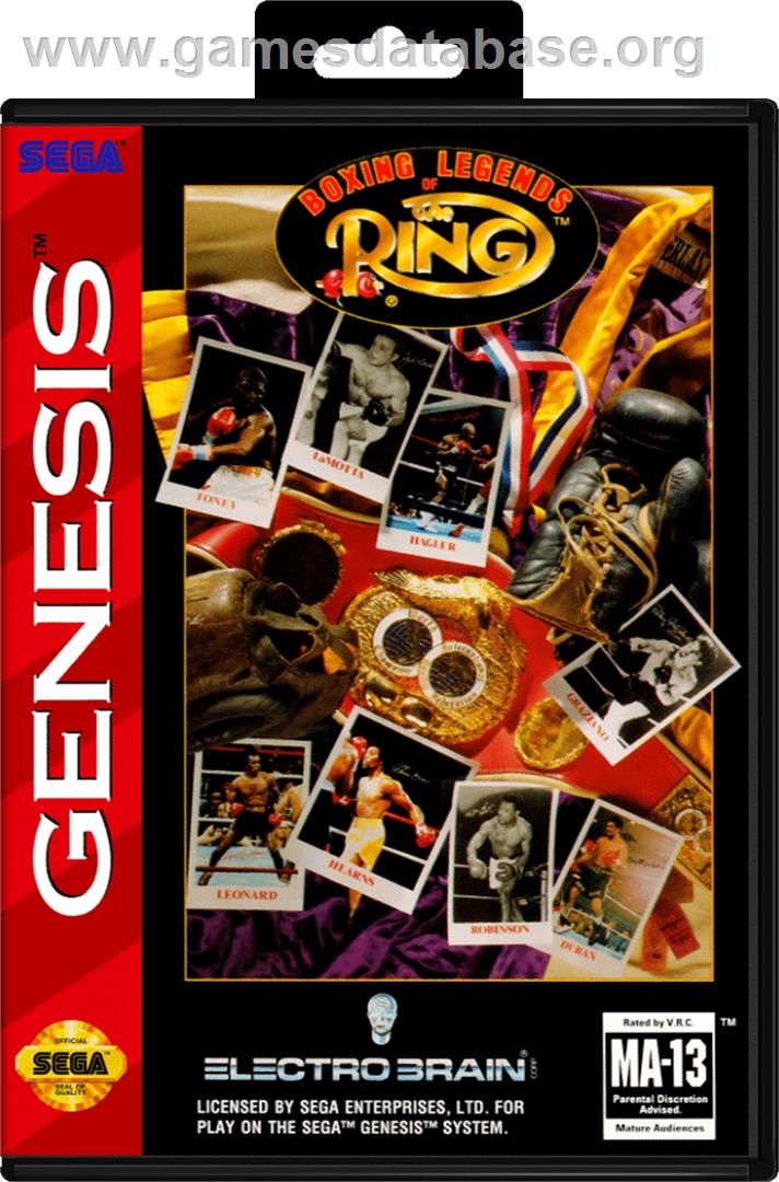 Boxing Legends of the Ring - Sega Genesis - Artwork - Box