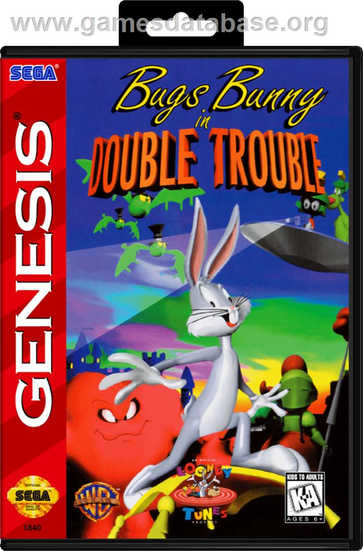 Bugs Bunny in Double Trouble - Sega Genesis - Artwork - Box