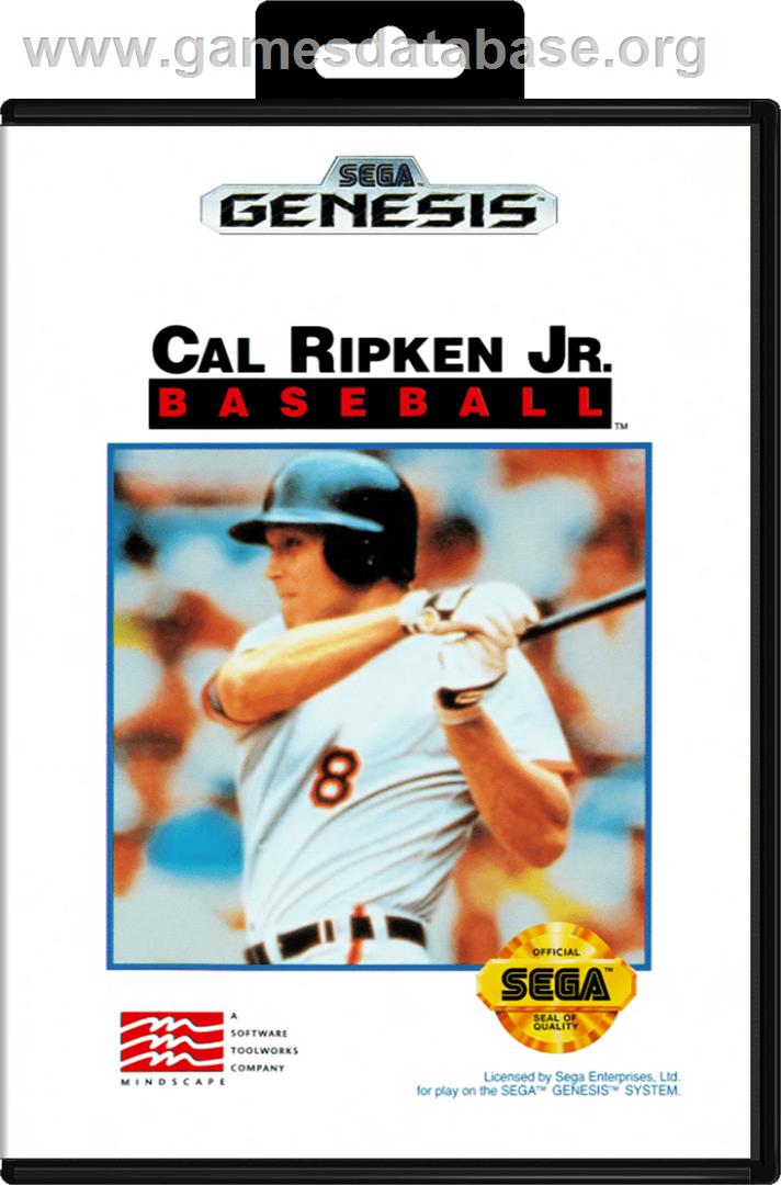 Cal Ripken Jr. Baseball - Sega Genesis - Artwork - Box