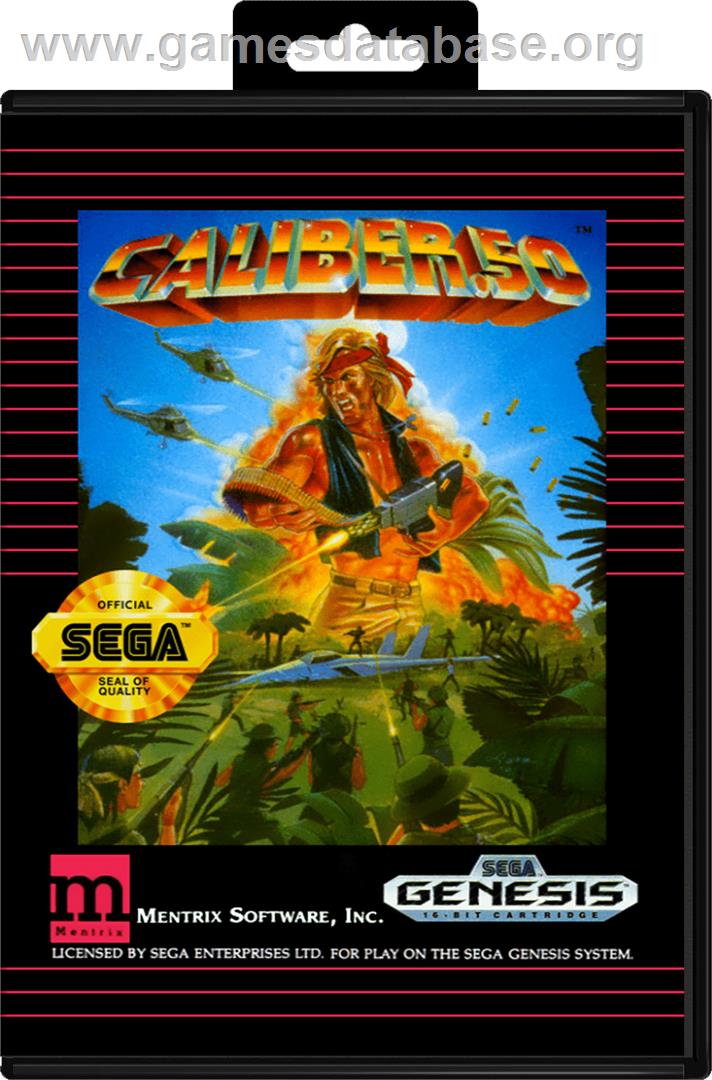 Caliber 50 - Sega Genesis - Artwork - Box