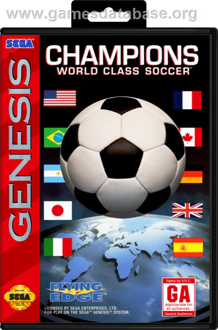 Champions World Class Soccer - Sega Genesis - Artwork - Box