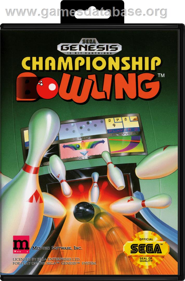 Championship Bowling - Sega Genesis - Artwork - Box