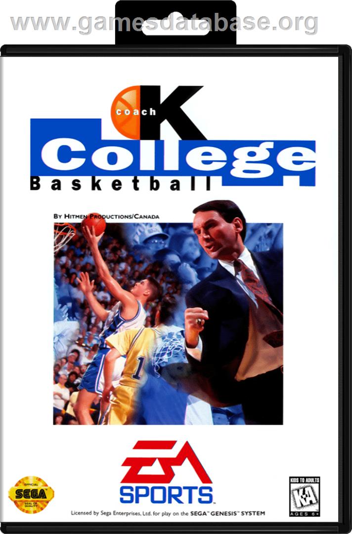 Coach K College Basketball - Sega Genesis - Artwork - Box