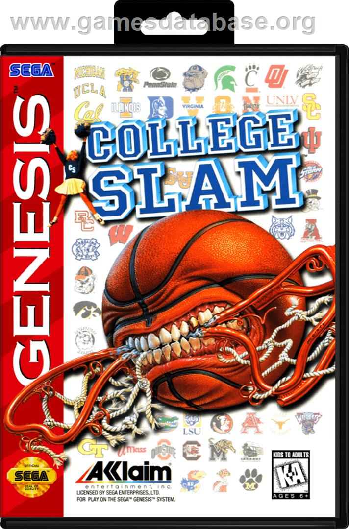 College Slam - Sega Genesis - Artwork - Box