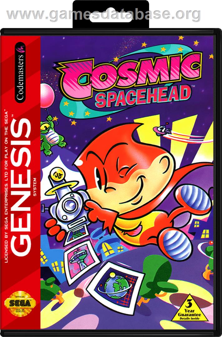 Cosmic Spacehead - Sega Genesis - Artwork - Box