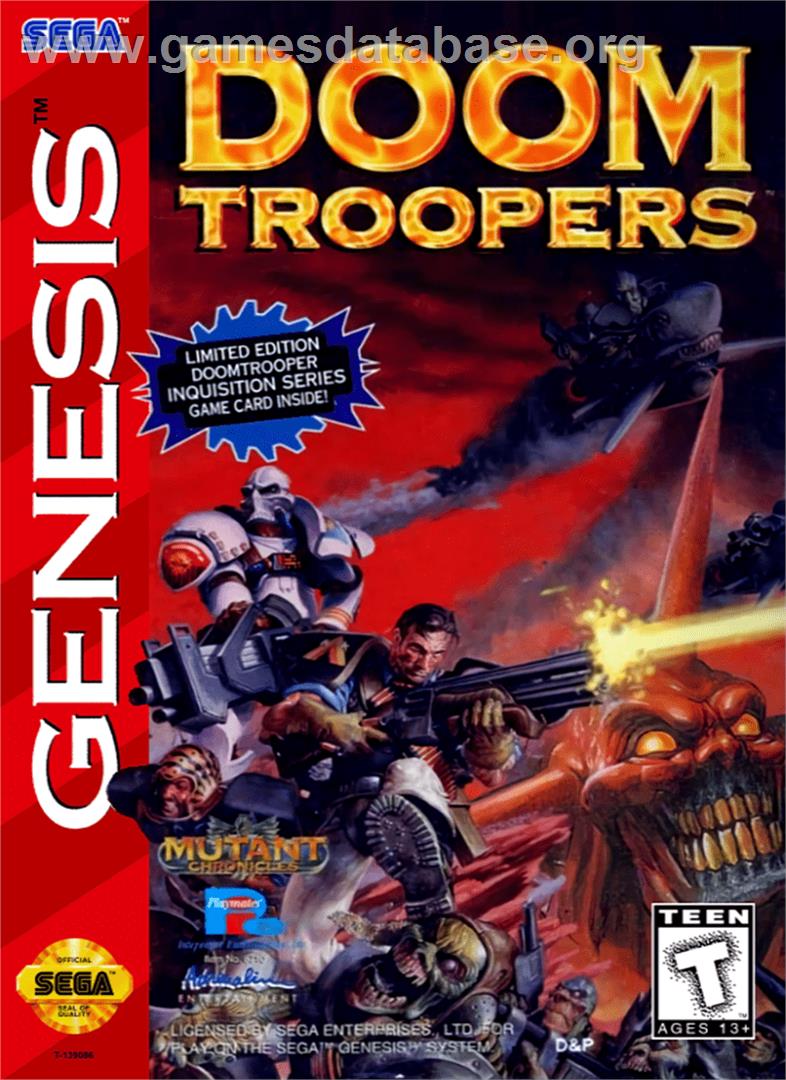 Doom Troopers: Mutant Chronicles - Sega Genesis - Artwork - Box