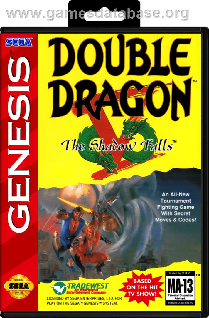 Double Dragon V: The Shadow Falls - Sega Genesis - Artwork - Box
