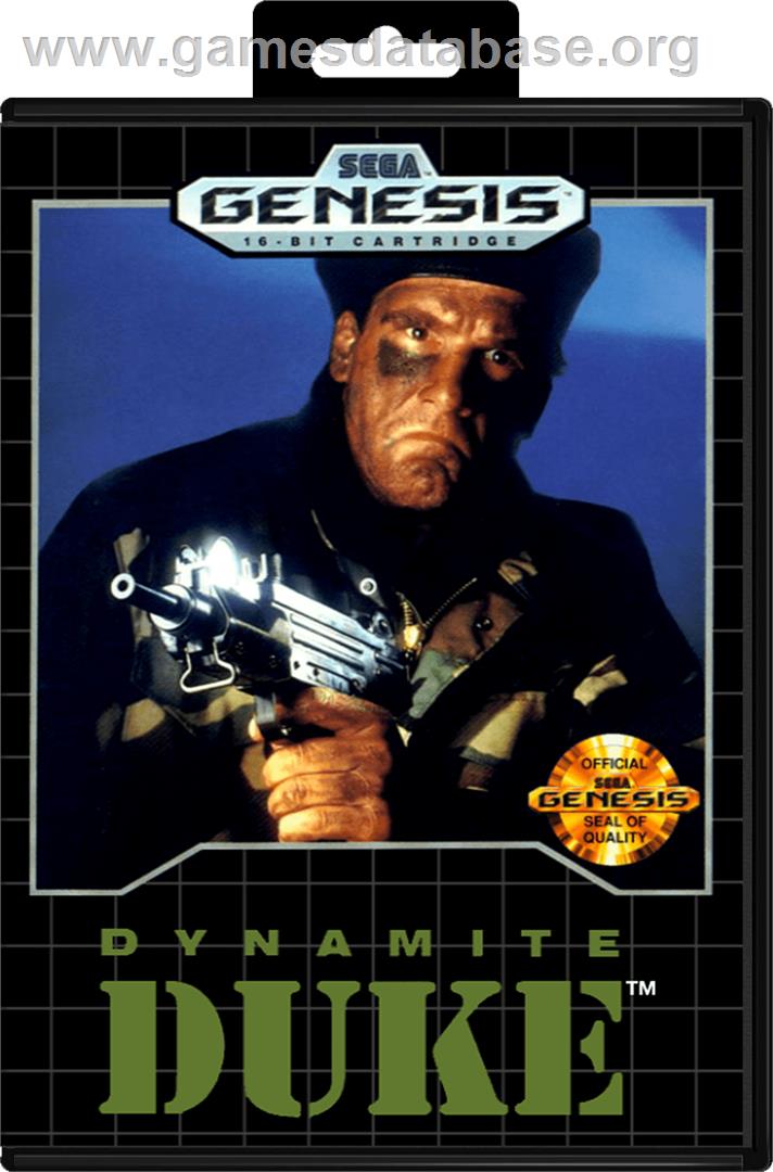 Dynamite Duke - Sega Genesis - Artwork - Box