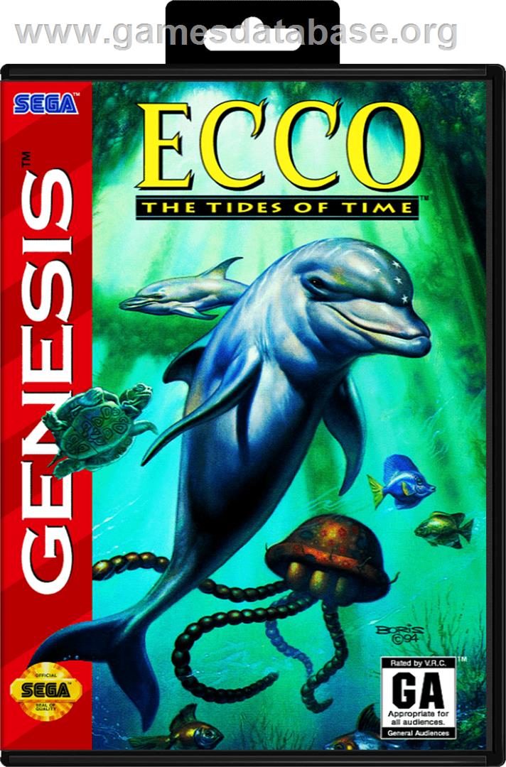 Ecco 2: The Tides of Time - Sega Genesis - Artwork - Box