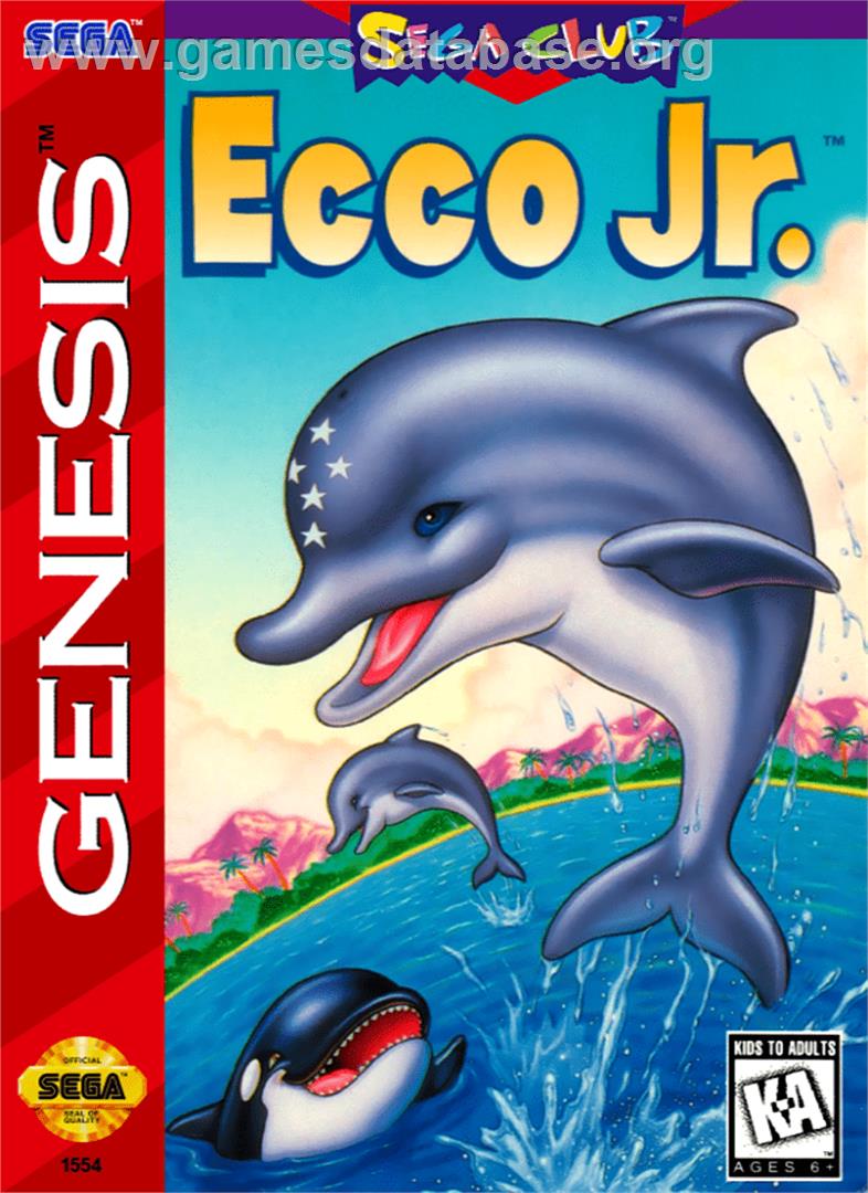 Ecco Jr. - Sega Genesis - Artwork - Box