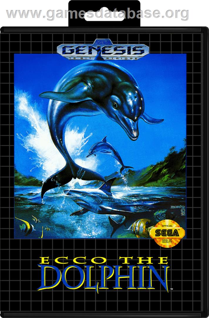 Ecco the Dolphin - Sega Genesis - Artwork - Box