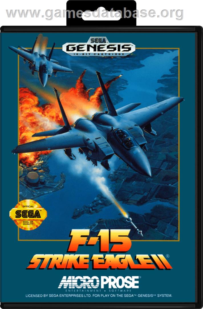 F-15 Strike Eagle II - Sega Genesis - Artwork - Box