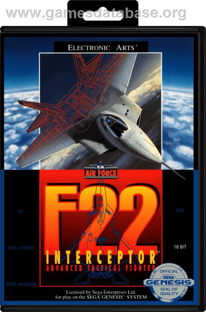 F-22 Interceptor - Sega Genesis - Artwork - Box