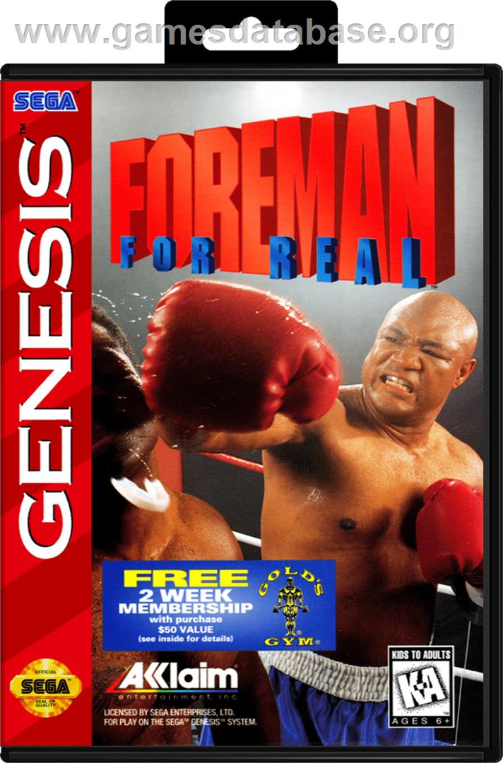 Foreman for Real - Sega Genesis - Artwork - Box