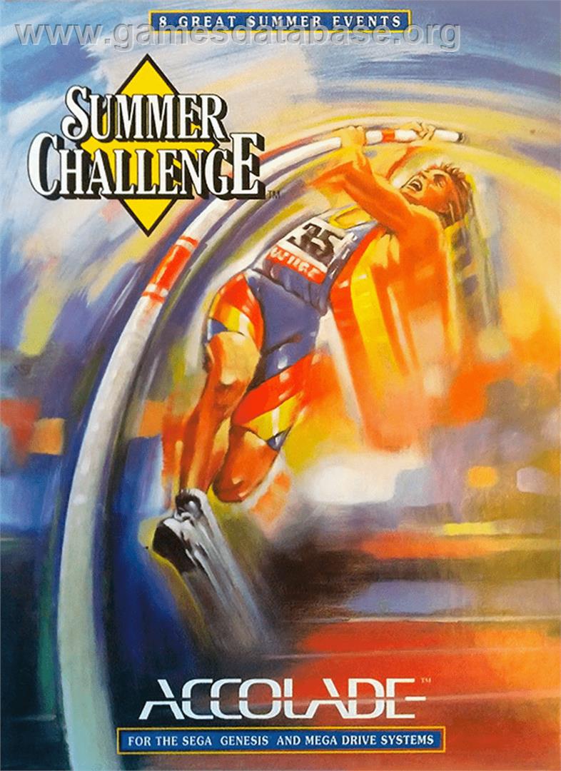 Games: Summer Challenge, The - Sega Genesis - Artwork - Box