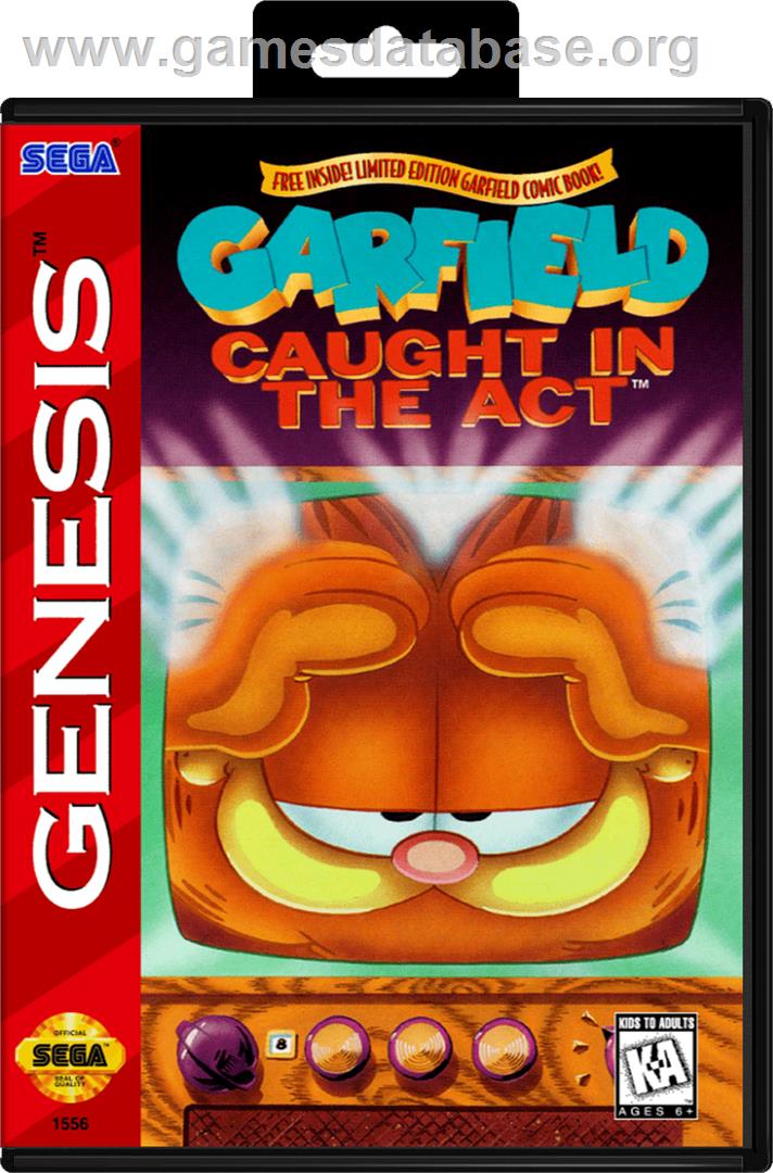 Garfield: Caught in the Act - Sega Genesis - Artwork - Box