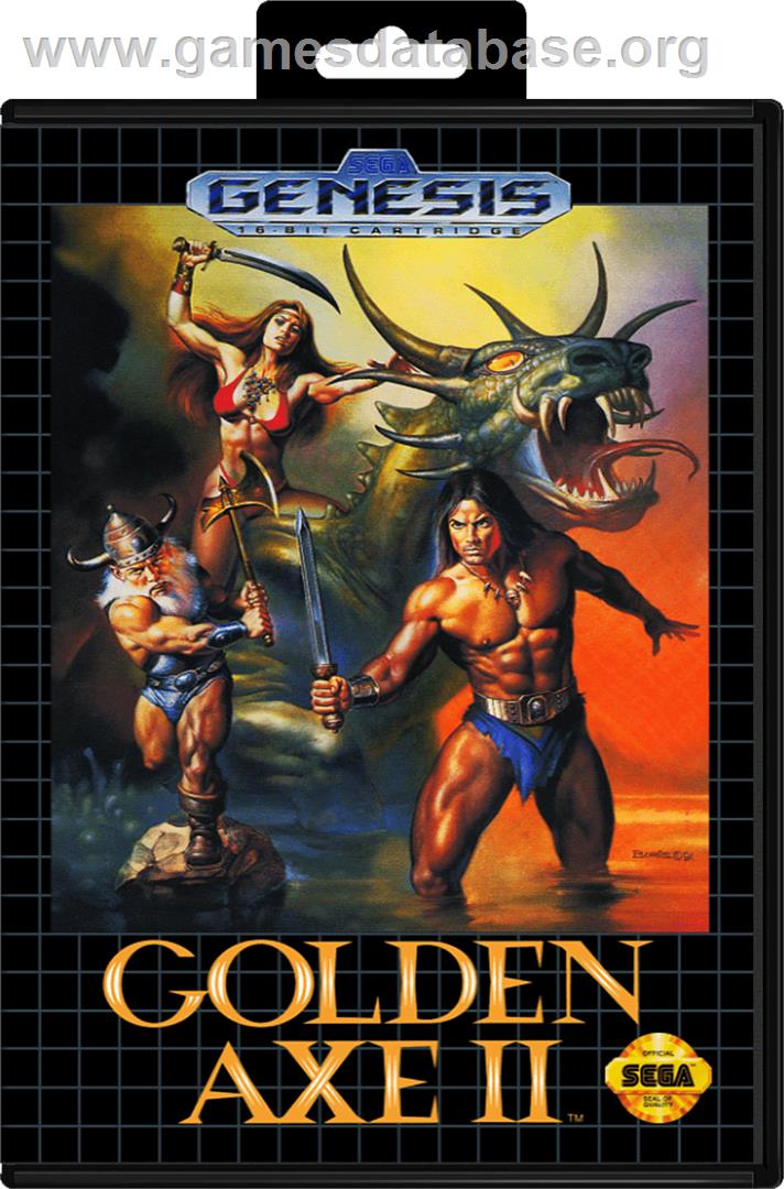 Golden Axe II - Sega Genesis - Artwork - Box