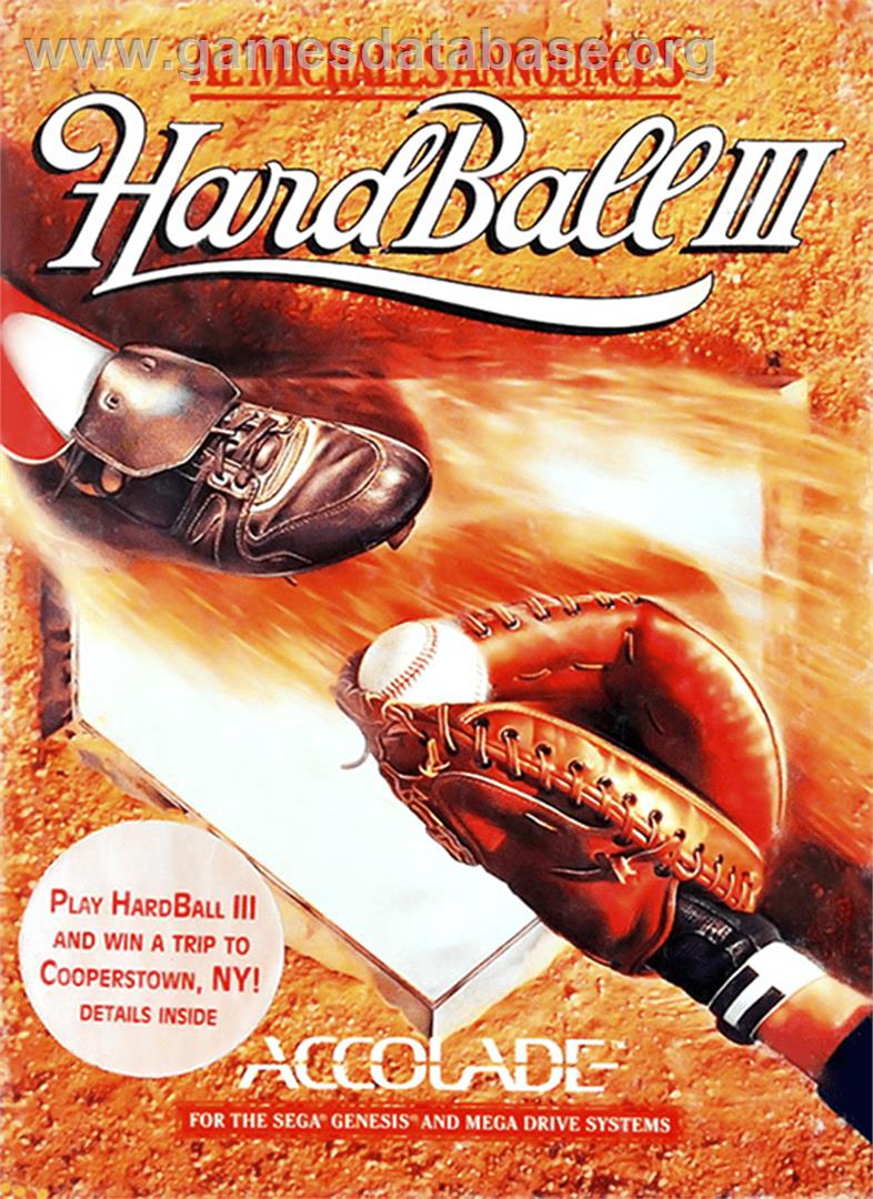 HardBall 3 - Sega Genesis - Artwork - Box