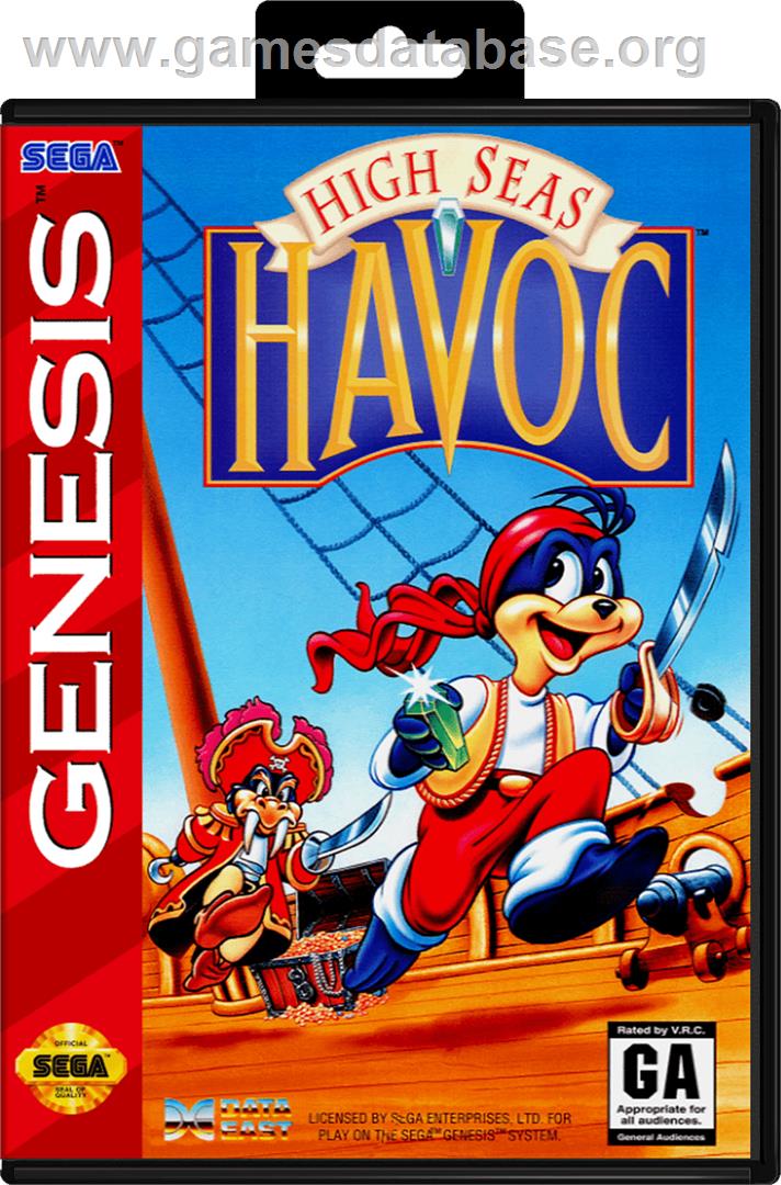 High Seas Havoc - Sega Genesis - Artwork - Box