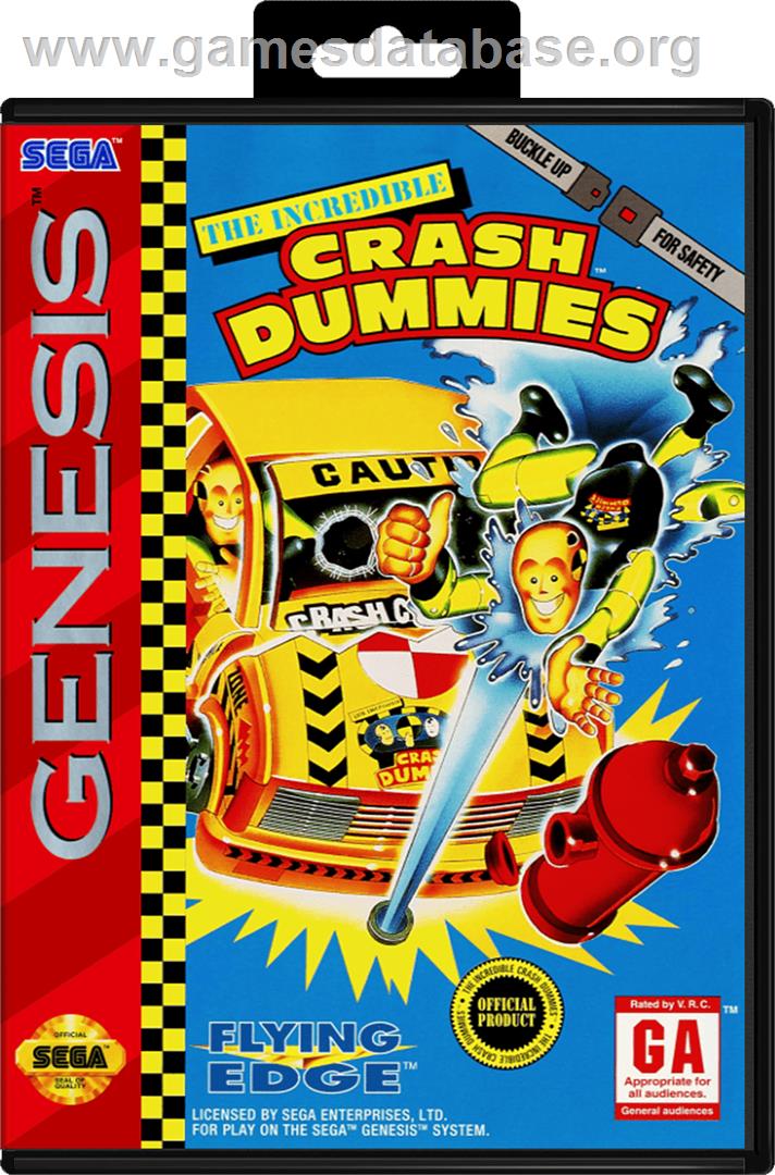 Incredible Crash Dummies, The - Sega Genesis - Artwork - Box