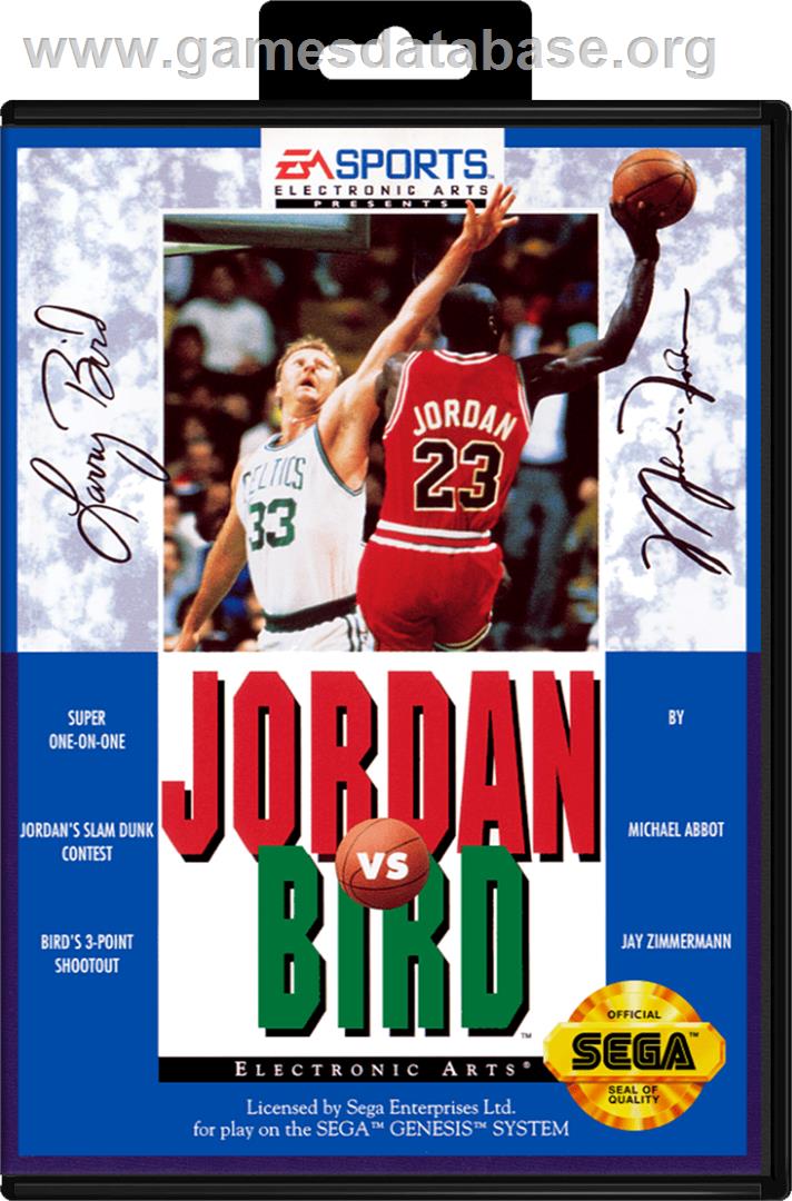 Jordan vs. Bird: One-on-One - Sega Genesis - Artwork - Box