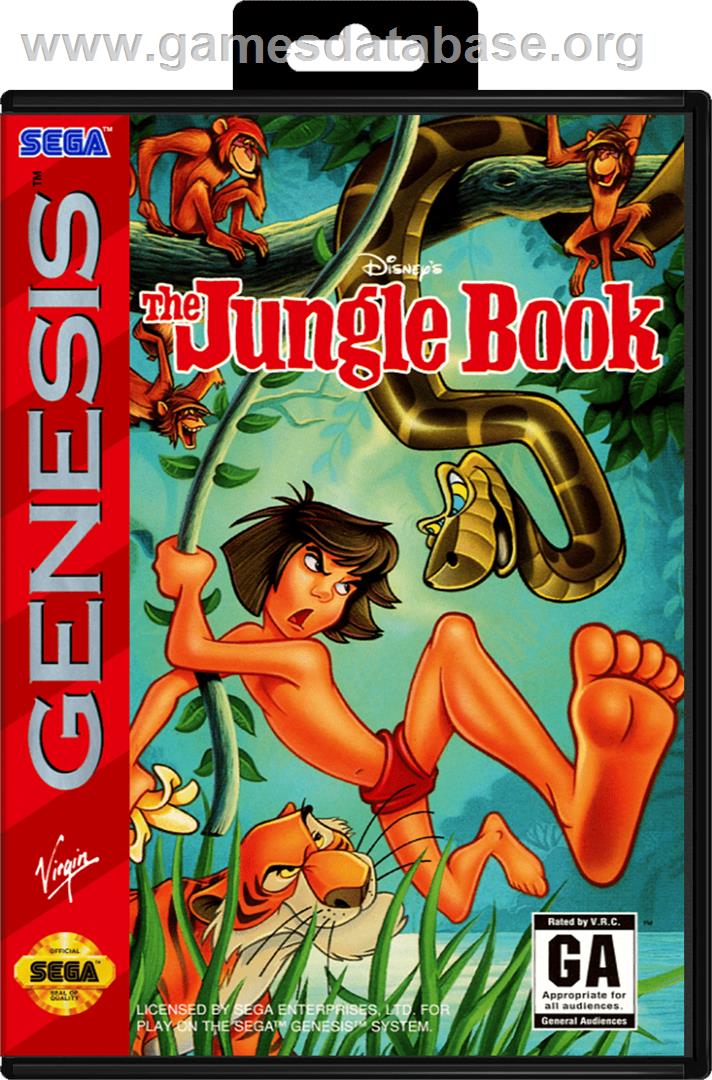 Jungle Book, The - Sega Genesis - Artwork - Box