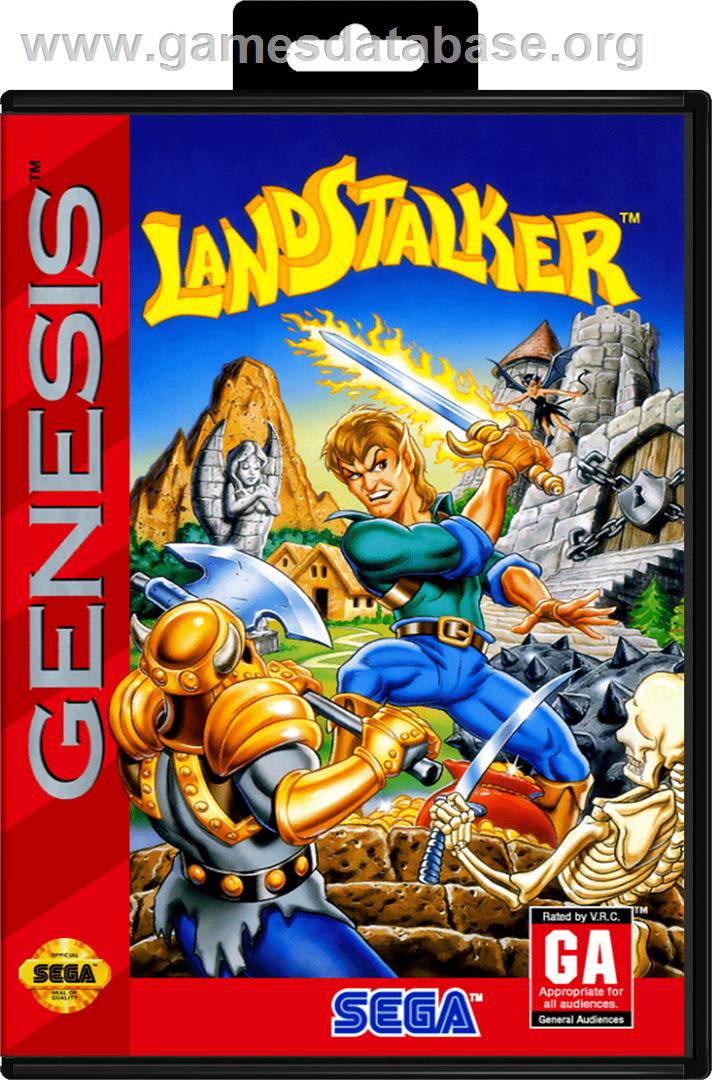 Landstalker: Treasure of King Nole - Sega Genesis - Artwork - Box