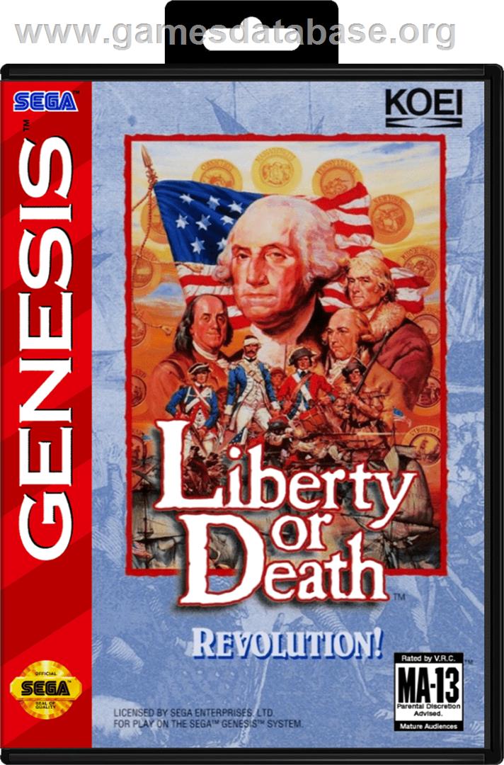 Liberty or Death - Sega Genesis - Artwork - Box