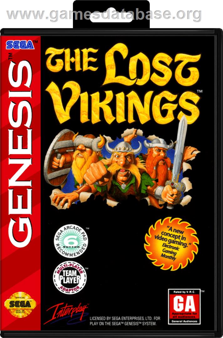 Lost Vikings, The - Sega Genesis - Artwork - Box