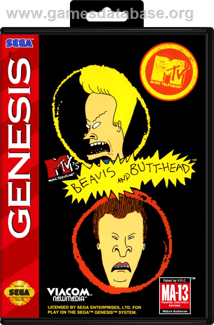 MTV's Beavis and Butthead - Sega Genesis - Artwork - Box