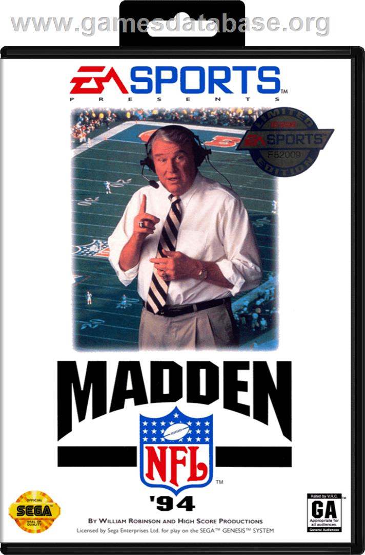 Madden NFL '94 - Sega Genesis - Artwork - Box