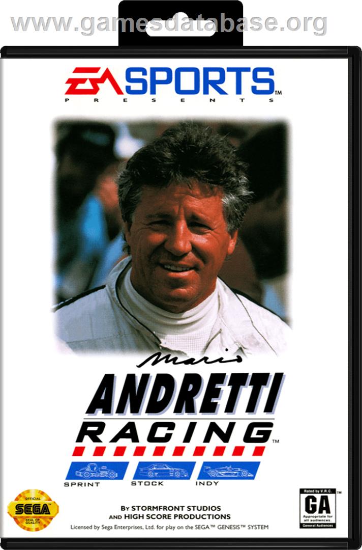 Mario Andretti Racing - Sega Genesis - Artwork - Box
