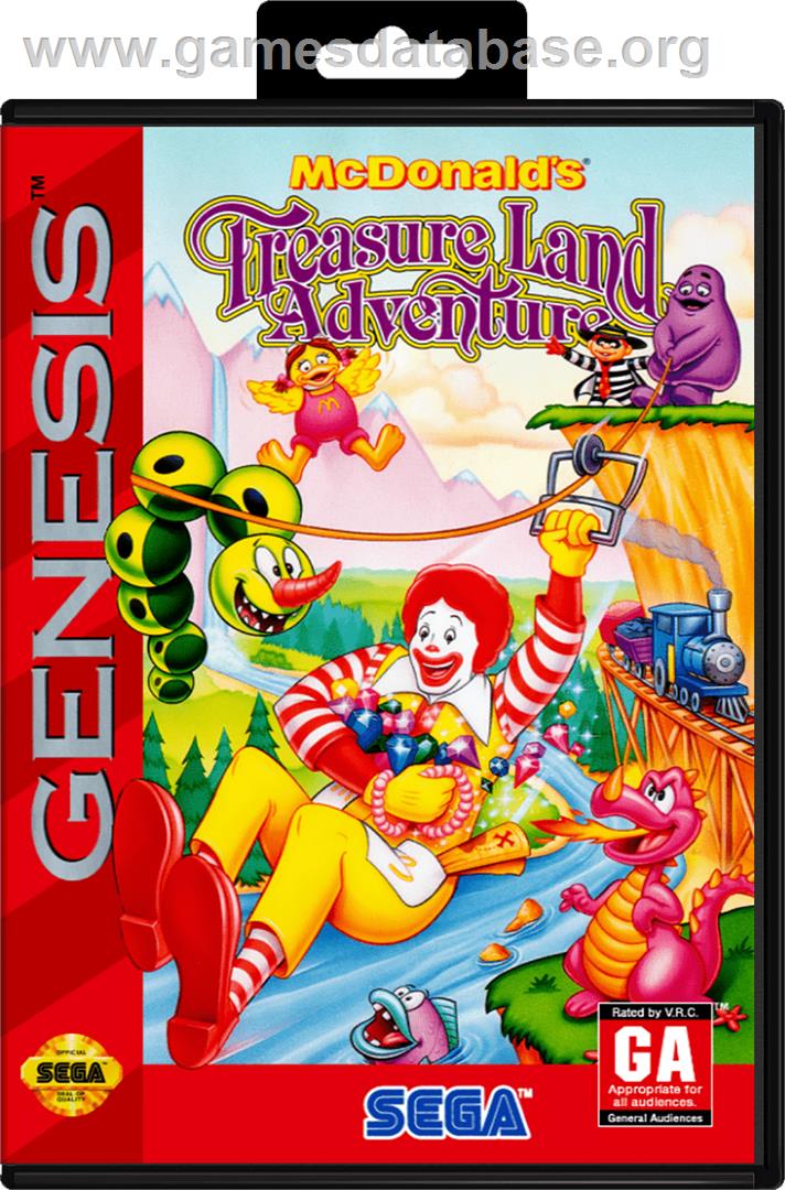 McDonald's Treasure Land Adventure - Sega Genesis - Artwork - Box